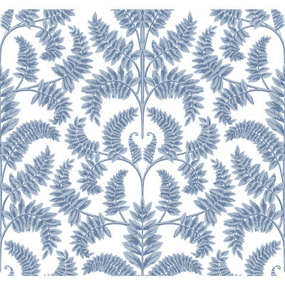 KRAVET DESIGN KRAVET DESIGN PRINT--BOTANICAL & FLORAL-DAMASK BLUE,LIGHT BLUE,WHITE   - W3891.155.0