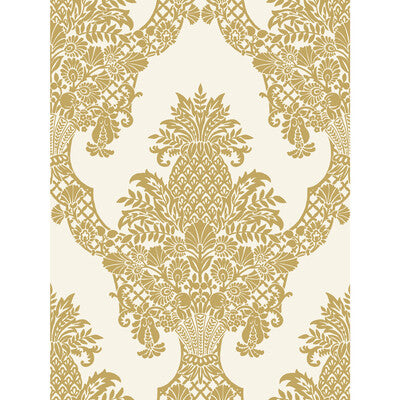 KRAVET DESIGN KRAVET DESIGN PRINT--DAMASK-METALLIC GOLD,IVORY,   - W3892.4.0