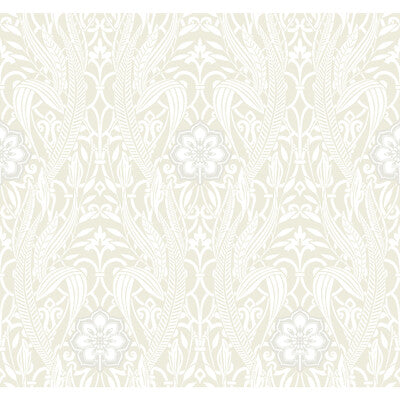 KRAVET DESIGN KRAVET DESIGN PRINT--DAMASK-METALLIC BEIGE,GREY,WHITE   - W3894.1.0