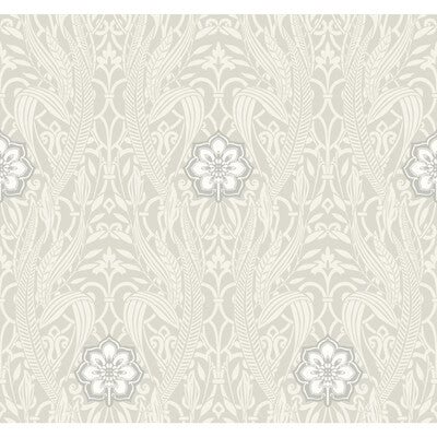 KRAVET DESIGN KRAVET DESIGN PRINT--DAMASK-METALLIC GREY,CHARCOAL,WHITE   - W3894.11.0