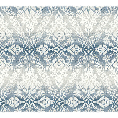 KRAVET DESIGN KRAVET DESIGN PRINT---DAMASK BLUE,GREY,WHITE   - W3897.155.0