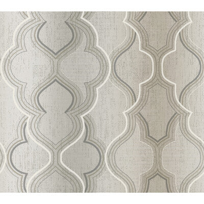 KRAVET DESIGN KRAVET DESIGN PRINT--MODERN-DAMASK BEIGE,GREY,WHITE   - W3898.1130.0