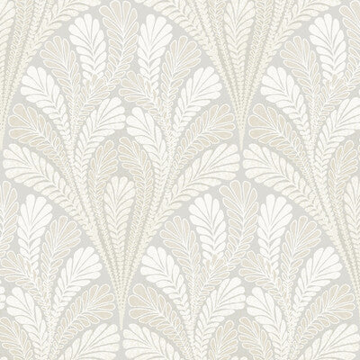 KRAVET DESIGN KRAVET DESIGN PRINT--BOTANICAL & FLORAL-DAMASK GREY,TAUPE,WHITE   - W3899.1101.0