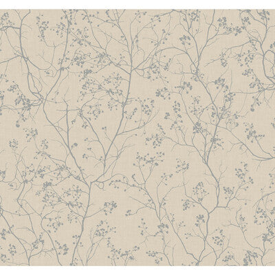 KRAVET DESIGN KRAVET DESIGN PRINT--BOTANICAL & FLORAL-METALLIC BEIGE,SILVER,   - W3905.116.0