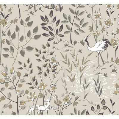 KRAVET DESIGN KRAVET DESIGN PRINT--BOTANICAL & FLORAL-ANIMAL/INSECTS IVORY,BROWN,   - W3912.106.0