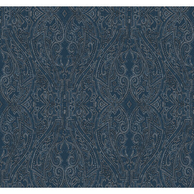 KRAVET DESIGN KRAVET DESIGN PRINT---DAMASK DARK BLUE,BLACK,   - W3913.50.0