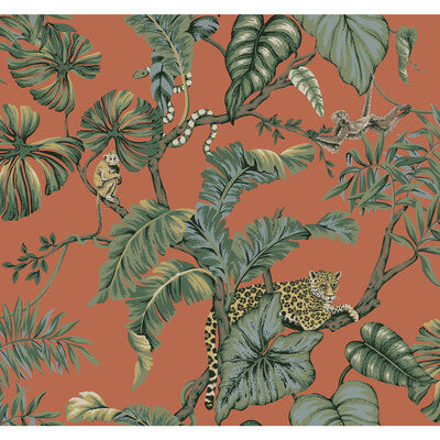 KRAVET DESIGN KRAVET DESIGN PRINT--BOTANICAL & FLORAL-ANIMAL/INSECTS ORANGE,GREEN,   - W3915.12.0