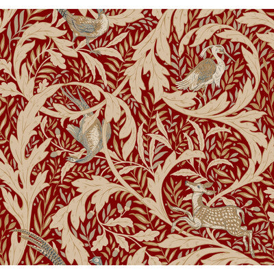 KRAVET DESIGN W3925 PRINT--BOTANICAL & FLORAL-ANIMAL/INSECTS RED,BEIGE,   - W3925.19.0