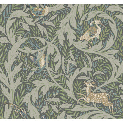 KRAVET DESIGN W3925 PRINT--BOTANICAL & FLORAL-ANIMAL/INSECTS SAGE,BLUE,   - W3925.315.0