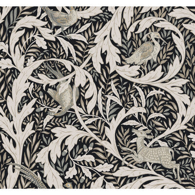 KRAVET DESIGN W3925 PRINT--BOTANICAL & FLORAL-ANIMAL/INSECTS BLACK,WHITE,   - W3925.81.0