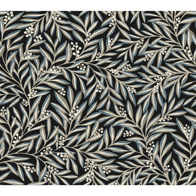 KRAVET DESIGN W3926 PRINT--BOTANICAL & FLORAL- BLACK,TAUPE,   - W3926.816.0