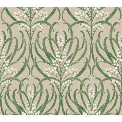 KRAVET DESIGN W3927 PRINT--BOTANICAL & FLORAL- IVORY,GREEN,   - W3927.311.0