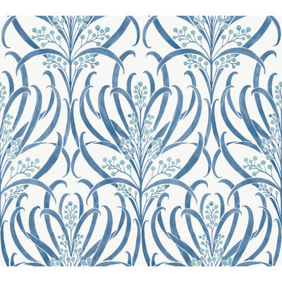 KRAVET DESIGN W3927 PRINT--BOTANICAL & FLORAL- WHITE,BLUE,   - W3927.51.0