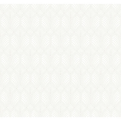 KRAVET DESIGN W3931 PRINT---GEOMETRIC SILVER,WHITE,   - W3931.101.0