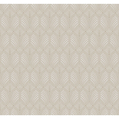 KRAVET DESIGN W3931 PRINT---GEOMETRIC TAUPE,IVORY,   - W3931.106.0