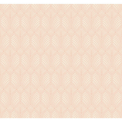 KRAVET DESIGN W3931 PRINT---GEOMETRIC CORAL,WHITE,   - W3931.12.0