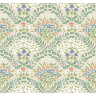 KRAVET DESIGN KRAVET DESIGN PRINT--BOTANICAL & FLORAL-METALLIC GREEN,BLUE,ORANGE   - W3941.1623.0