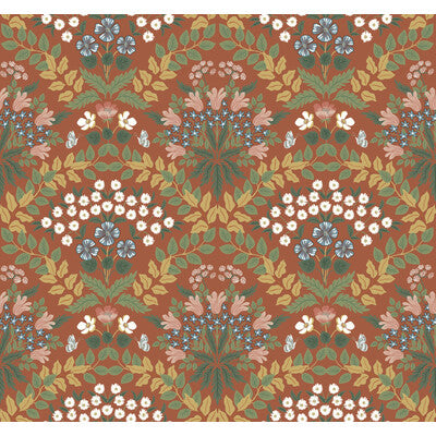 KRAVET DESIGN KRAVET DESIGN PRINT--BOTANICAL & FLORAL-METALLIC RUST,GREEN,BEIGE   - W3941.630.0