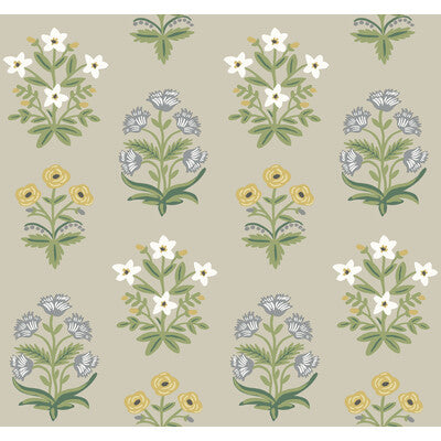 KRAVET DESIGN KRAVET DESIGN PRINT--BOTANICAL & FLORAL-METALLIC GREY,GREEN,WHITE   - W3942.1623.0