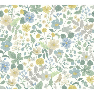 KRAVET DESIGN KRAVET DESIGN PRINT---BOTANICAL & FLORAL BLUE,YELLOW,GREEN   - W3943.153.0