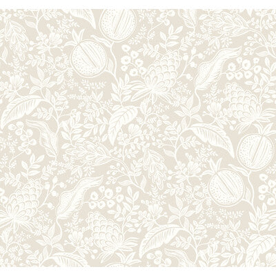 KRAVET DESIGN KRAVET DESIGN PRINT--BOTANICAL & FLORAL-METALLIC BEIGE,WHITE,   - W3944.161.0