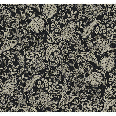 KRAVET DESIGN KRAVET DESIGN PRINT--BOTANICAL & FLORAL-METALLIC BLACK,BEIGE,   - W3944.8106.0