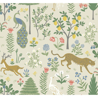 KRAVET DESIGN KRAVET DESIGN PRINT--BOTANICAL & FLORAL-ANIMAL/INSECTS GOLD,GREEN,BLUE   - W3945.1614.0