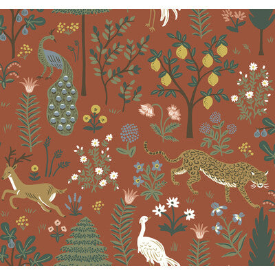 KRAVET DESIGN KRAVET DESIGN PRINT--BOTANICAL & FLORAL-ANIMAL/INSECTS RUST,OLIVE GREEN,GOLD   - W3945.319.0