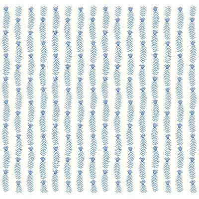 KRAVET DESIGN KRAVET DESIGN PRINT--BOTANICAL & FLORAL-METALLIC BLUE,LIGHT BLUE,WHITE   - W3946.155.0