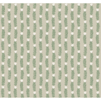 KRAVET DESIGN KRAVET DESIGN PRINT--BOTANICAL & FLORAL-METALLIC BEIGE,GREEN,WHITE   - W3946.316.0