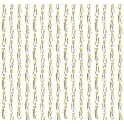 KRAVET DESIGN KRAVET DESIGN PRINT--BOTANICAL & FLORAL-METALLIC WHITE,SAGE,GOLD   - W3946.430.0