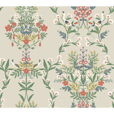 KRAVET DESIGN KRAVET DESIGN PRINT--BOTANICAL & FLORAL-ANIMAL/INSECTS RED,GREEN,BEIGE   - W3949.1619.0