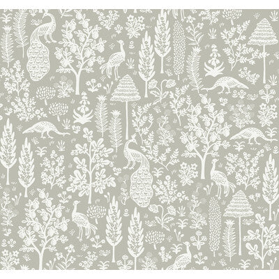 KRAVET DESIGN KRAVET DESIGN PRINT--BOTANICAL & FLORAL-ANIMAL/INSECTS GREY,WHITE,METALLIC   - W3951.1101.0