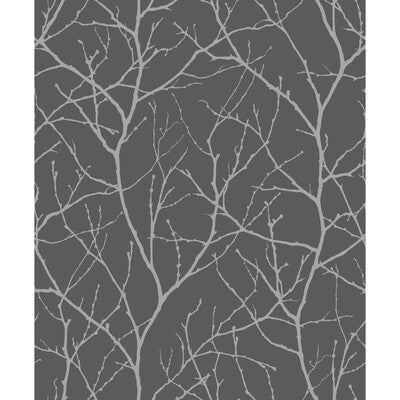 KRAVET DESIGN KRAVET DESIGN PRINT--BOTANICAL & FLORAL-METALLIC GREY,SILVER,   - W4109.1121.0