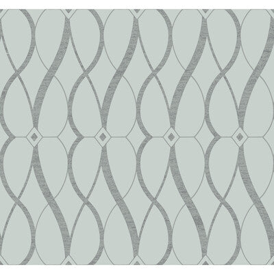 KRAVET DESIGN KRAVET DESIGN PRINT--GEOMETRIC-METALLIC BLUE,SILVER,   - W4111.1511.0