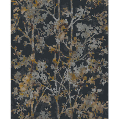 KRAVET DESIGN KRAVET DESIGN PRINT--BOTANICAL & FLORAL-METALLIC BLACK,MULTI,   - W4113.84.0