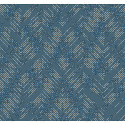 KRAVET DESIGN KRAVET DESIGN PRINT--HERRINGBONE/TWEED-METALLIC BLUE,SILVER,   - W4114.511.0