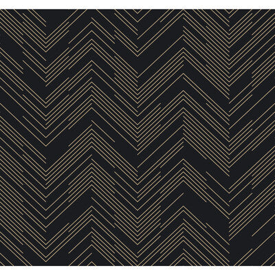 KRAVET DESIGN KRAVET DESIGN PRINT--HERRINGBONE/TWEED-METALLIC BLACK,GOLD,   - W4114.84.0