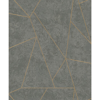 KRAVET DESIGN KRAVET DESIGN PRINT--GEOMETRIC-METALLIC GREY,GOLD,   - W4116.411.0