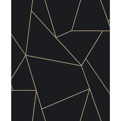 KRAVET DESIGN KRAVET DESIGN PRINT--GEOMETRIC-METALLIC BLACK,GOLD,   - W4116.84.0