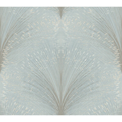 KRAVET DESIGN KRAVET DESIGN PRINT--BOTANICAL & FLORAL-METALLIC LIGHT BLUE,SILVER,   - W4118.1511.0