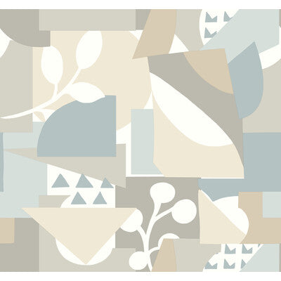 KRAVET DESIGN KRAVET DESIGN PRINT--ABSTRACT-GEOMETRIC LIGHT BLUE,BEIGE,   - W4127.1516.0