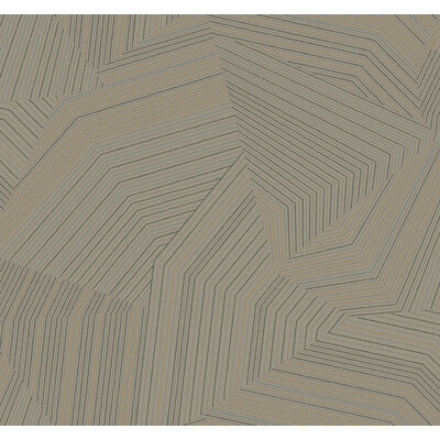 KRAVET DESIGN KRAVET DESIGN PRINT--GEOMETRIC-METALLIC GOLD,GREY,   - W4128.411.0