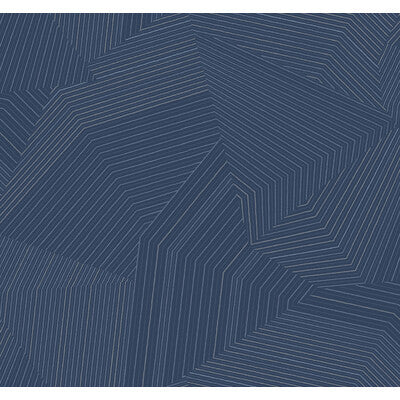 KRAVET DESIGN KRAVET DESIGN PRINT--GEOMETRIC-METALLIC DARK BLUE,,   - W4128.50.0