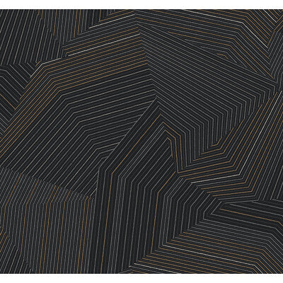 KRAVET DESIGN KRAVET DESIGN PRINT--GEOMETRIC-METALLIC BLACK,,   - W4128.8.0