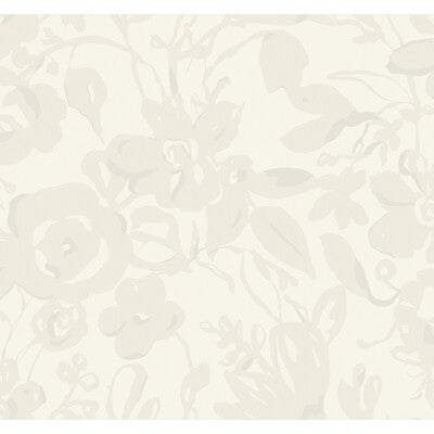 KRAVET DESIGN KRAVET DESIGN PRINT--BOTANICAL & FLORAL-METALLIC IVORY,WHITE,   - W4134.1.0