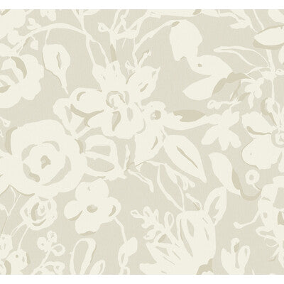 KRAVET DESIGN KRAVET DESIGN PRINT--BOTANICAL & FLORAL-METALLIC TAUPE,,   - W4134.106.0