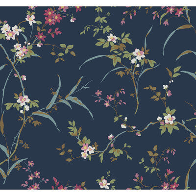 KRAVET DESIGN KRAVET DESIGN PRINT--BOTANICAL & FLORAL- DARK BLUE,PINK,   - W4135.517.0