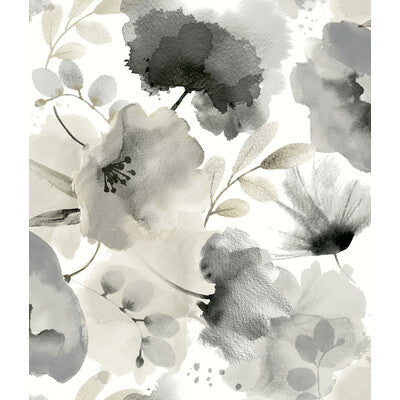 KRAVET DESIGN KRAVET DESIGN PRINT--ABSTRACT-BOTANICAL & FLORAL CHARCOAL,BLACK,   - W4138.8.0