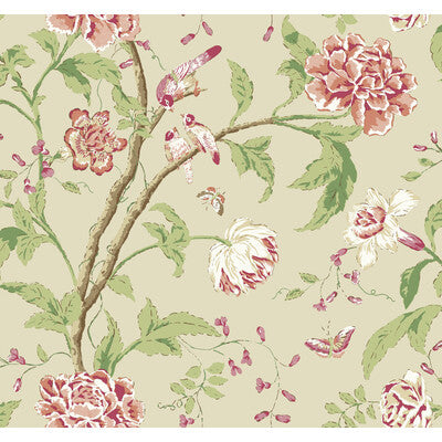 KRAVET DESIGN KRAVET DESIGN PRINT--BOTANICAL & FLORAL-METALLIC BEIGE,PINK,   - W4139.7.0